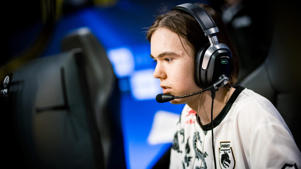 Donk competing in Counter-Strike 2 at a live event