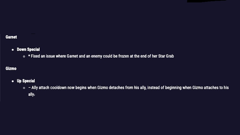 MultiVersus Patch Notes