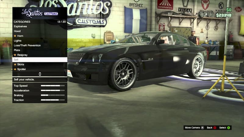 Selling cars in GTA Online