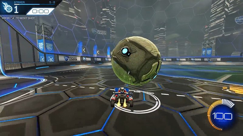 Learning how to dribble in Rocket League