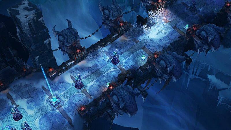 an in-game screenshot showcasing the ARAM bridge in League of Legends
