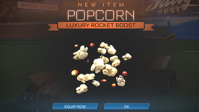 Rocket League codes - "popcorn" is the only redeemable at the moment