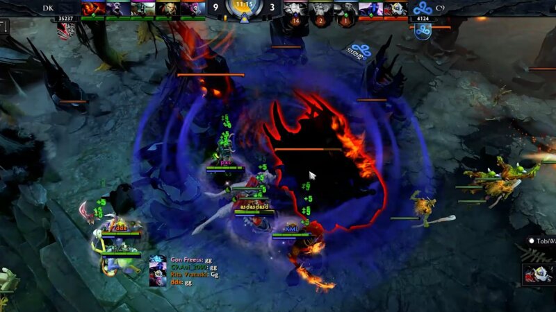 Team DK vs Cloud9 at TI4