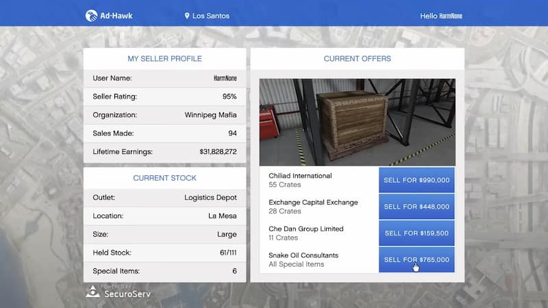 Earning money Cargo business GTA Online