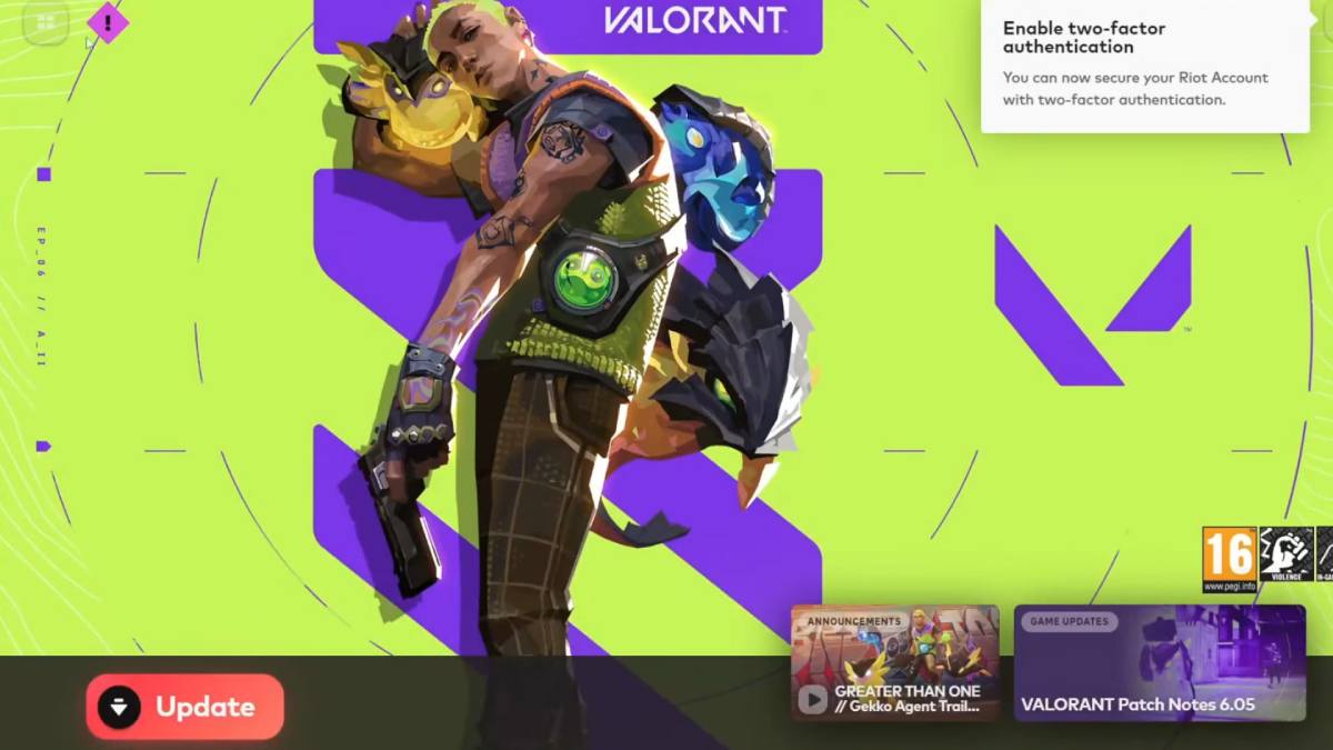 VALORANT not updating error