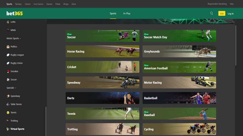 Bet365 virtual sports