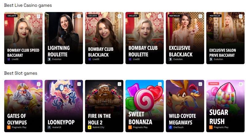 Bitcasino games