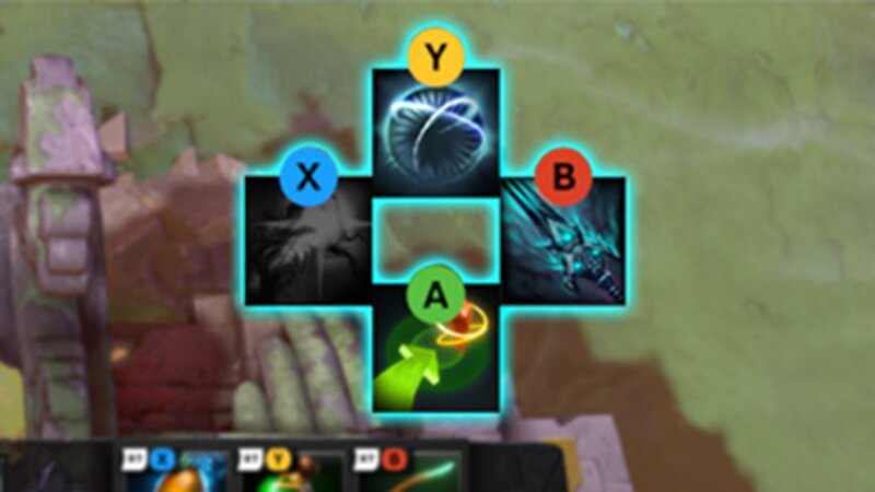 Face Buttons' hotkeys on Dota 2 hero skills
