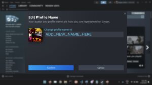 How to change name in Dota 2?