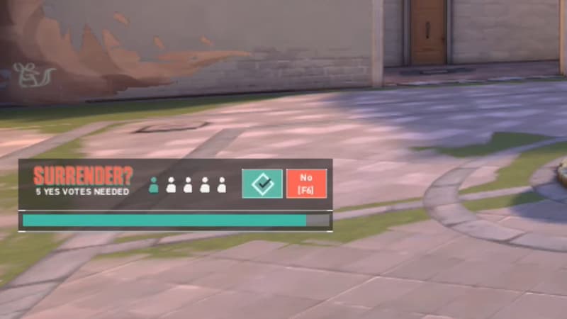 how to surrender valorant match