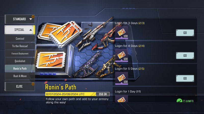 Daily Login Rewards as Series Points in CODM