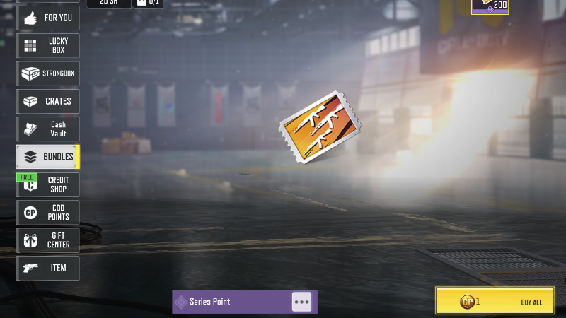 Series points from CODM Store