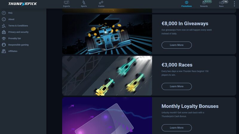 Thunderpick giveaways