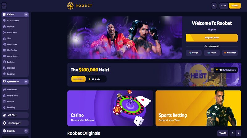 crypto casino roobet