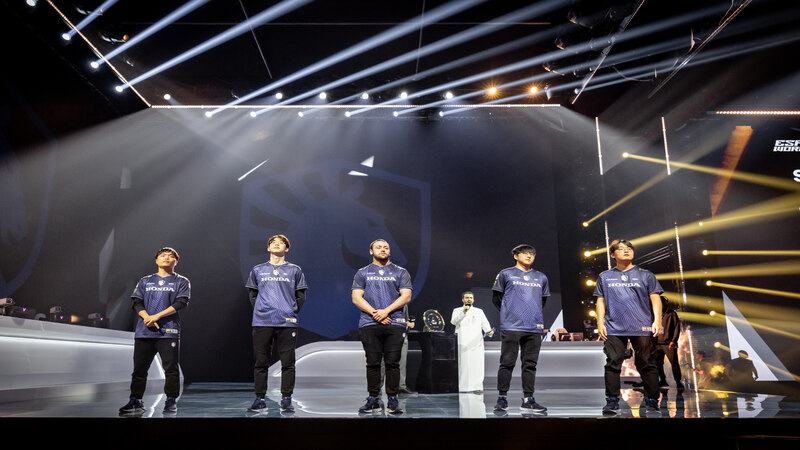 Team Liquid performing in the esports world cup