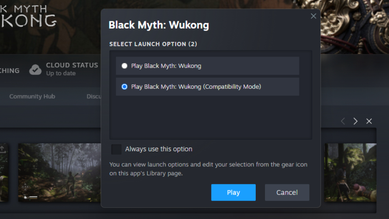 Black Myth: Wukong Compatibility Mode