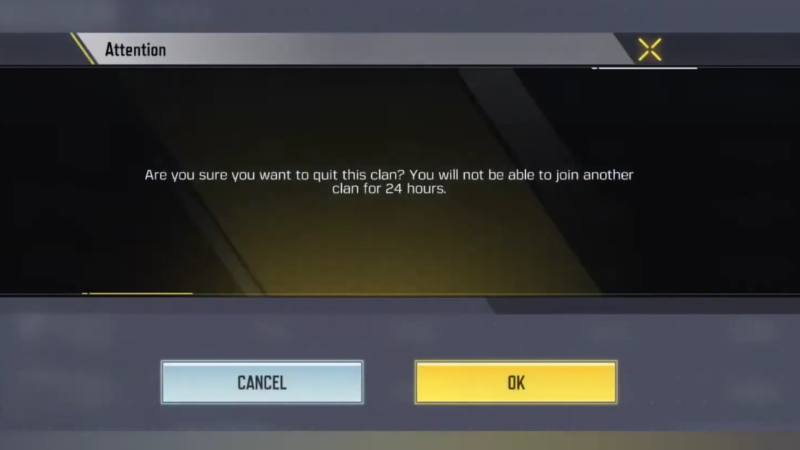 COD Mobile Leave Clan