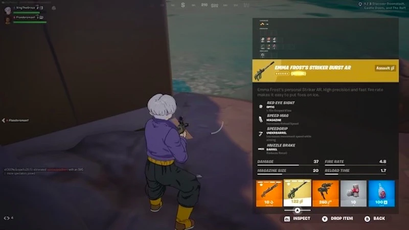 Fortnite striker burst Assault Rifle Details