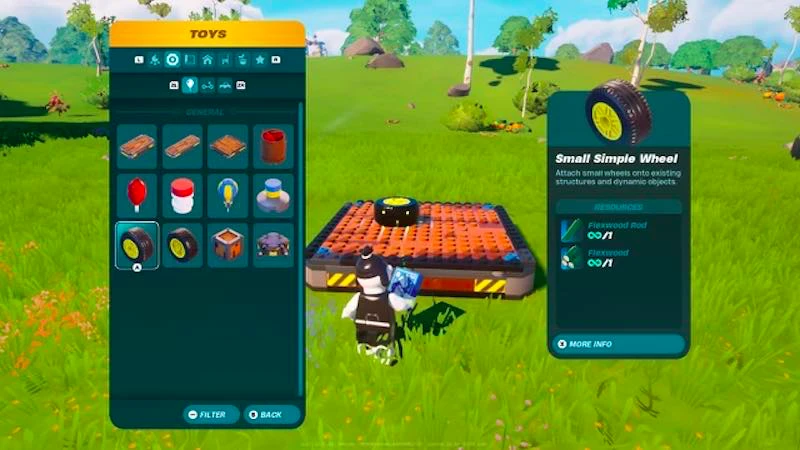 How to make a car in lego fortnite