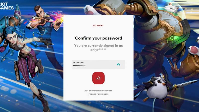 VALORANT Old Password