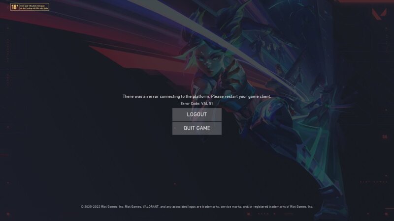 VALORANT error 51