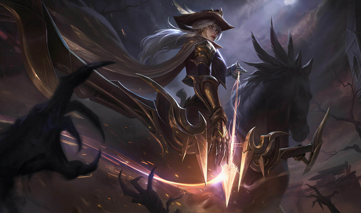 high noon ashe splash art league of legends
