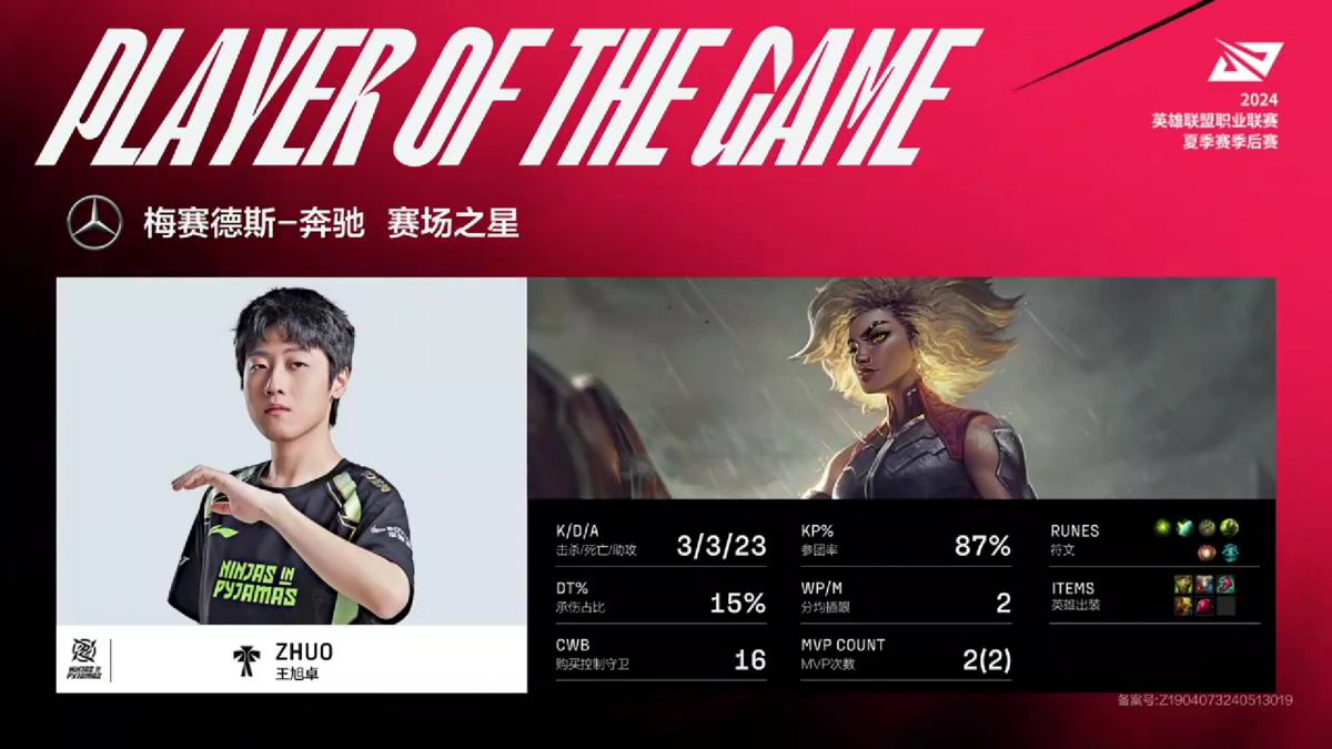 nip vs wbg lol lpl 2024 summer playoffs