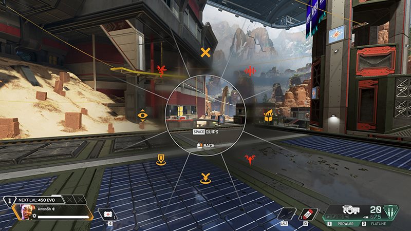 Pings wheel in Apex Legends