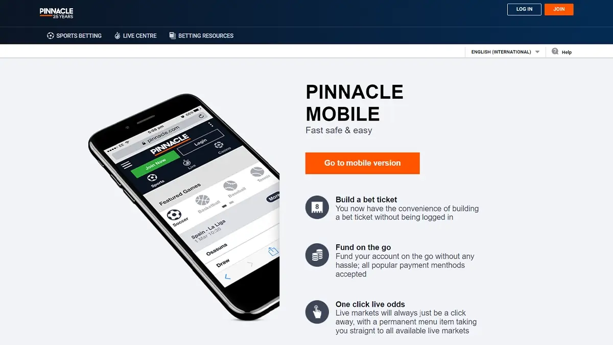pinnacle esports betting app