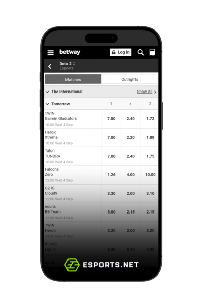 betway dota 2 betting site