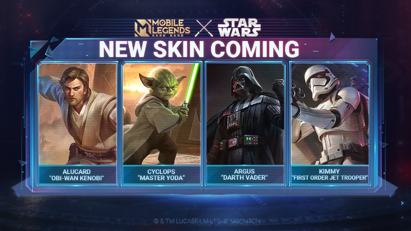 Mobile Legends Bang Bang x Star Wars skins