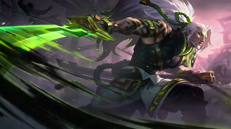 Yasuo's skin in the Inkshadow skinline