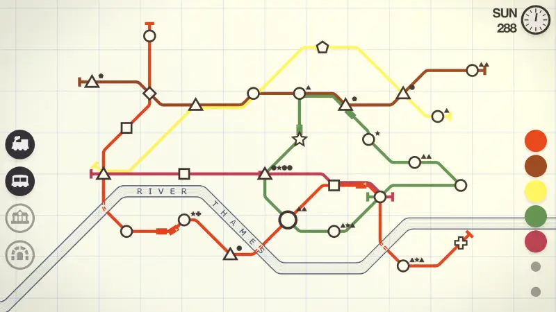 Mini Metro - Best simulator games on Android