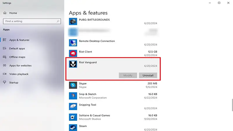 How to uninstall Vanguard