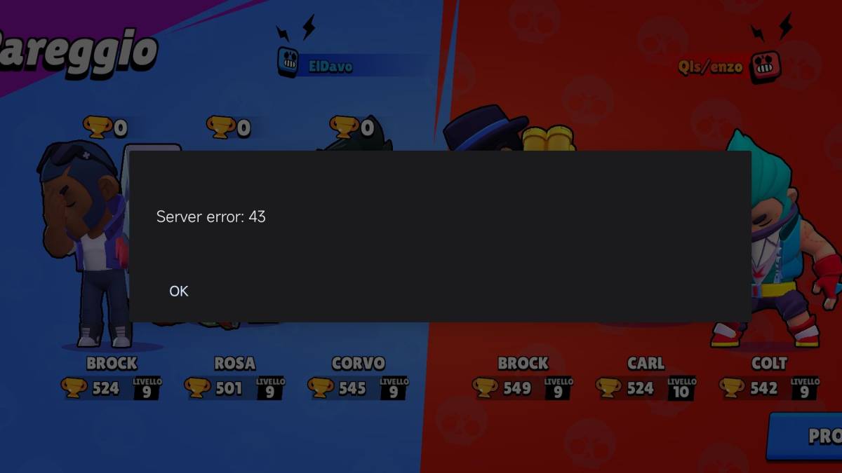 Brawl Stars Server error 43