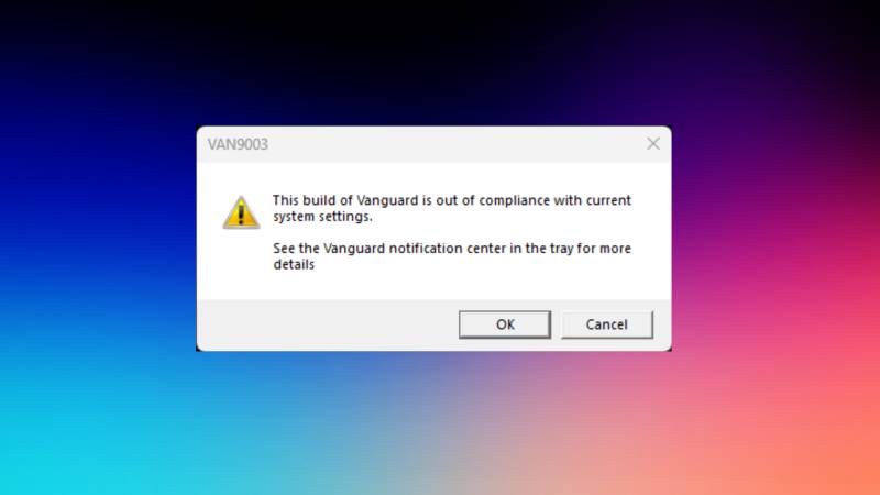 VALORANT _This Build of Vanguard is Out of Compliance_ error