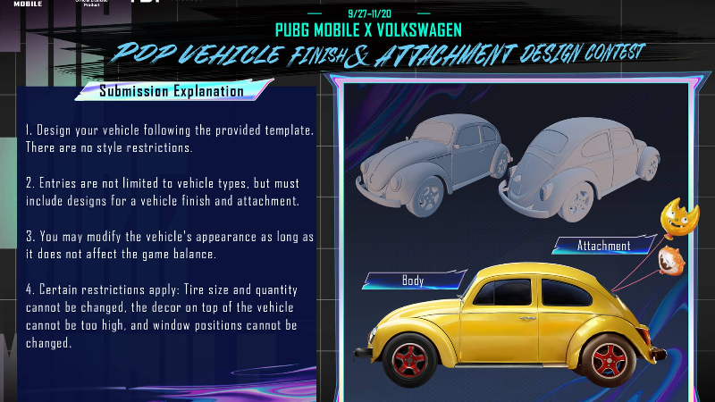 PUBG MOBILE x Volkswagen Design Contest