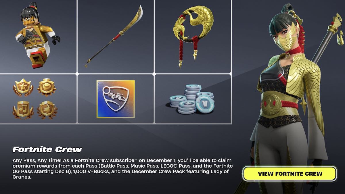 Fortnite December 2024 Crew Pack