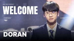 Doran officially joins T1 to replace Zeus as starting top laner