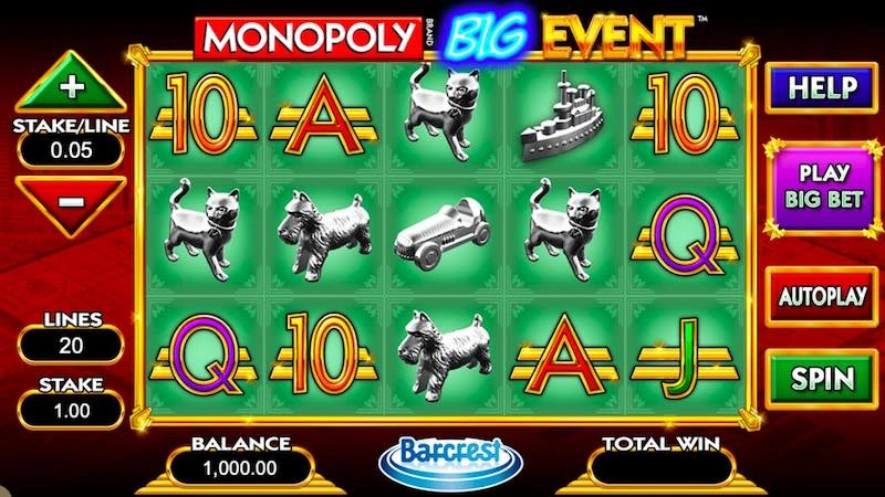 Monopoly Big Event - Casino Games with best odds