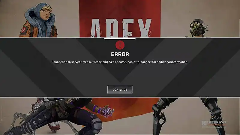 Apex Legends server status error