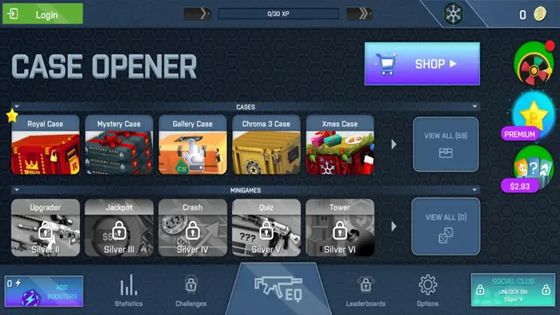 Case opening simulator (mobile game)
