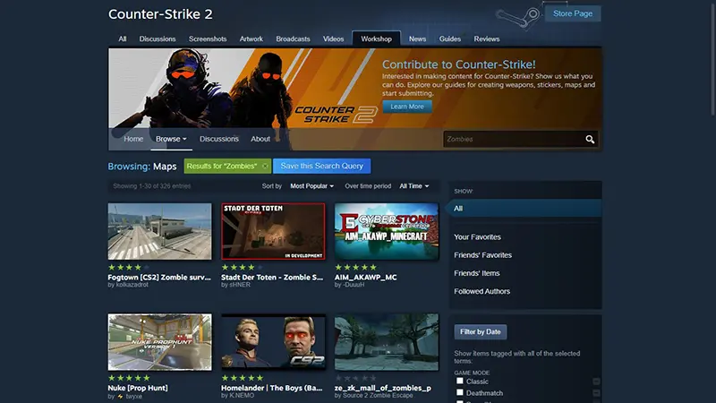 CS2 workshop - Games with Zombies