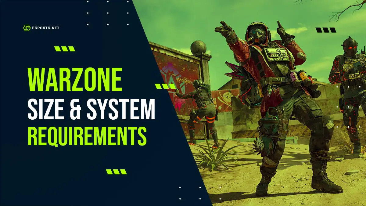 CoD Warzone Size and System Requirements