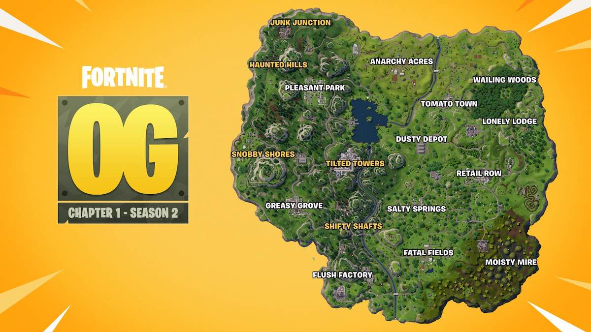 Fortnite OG Season 2 Map