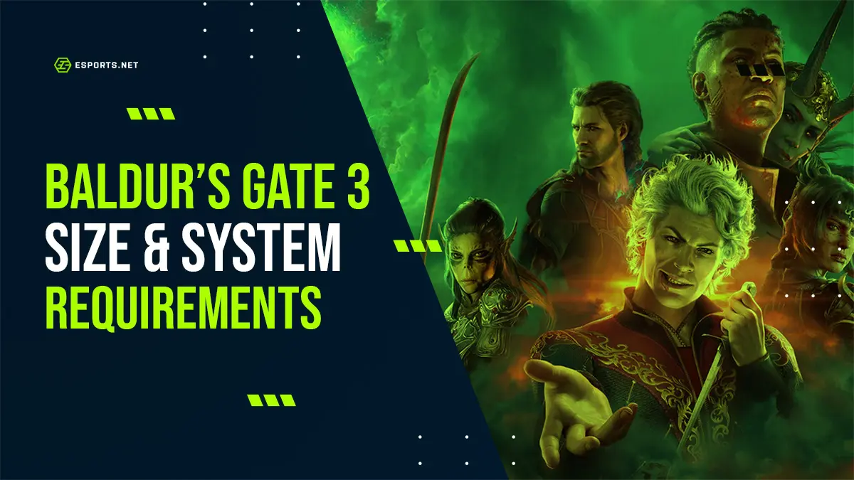Baldur's Gate 3 Size & System Requirements