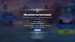 Fortnite IP Ban Wave Coming to Combat Account selling