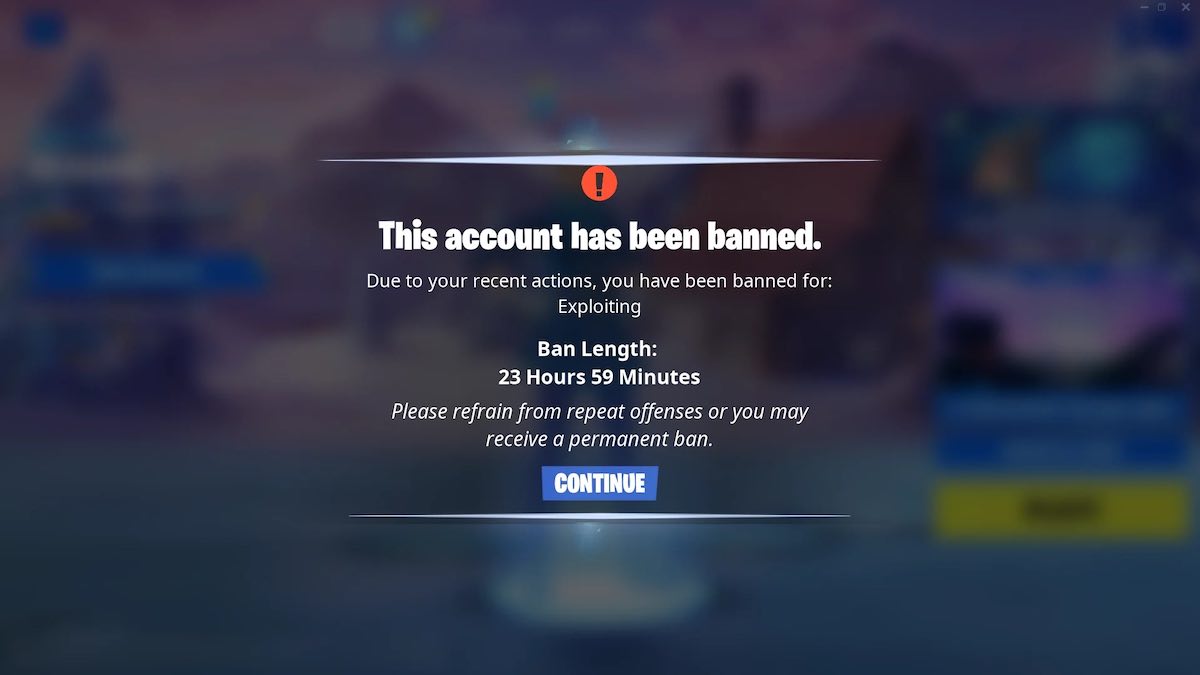 Fortnite IP Ban Wave Shared Accounts in Danger