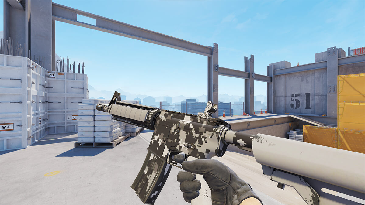 one of the cheapest m4a4 skins, the urban ddpat
