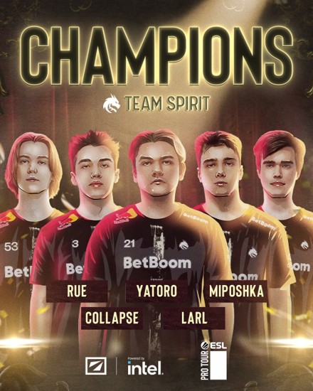 Team Spirit wins DreamLeague S25 Grand Finals (Image credit: ESL)